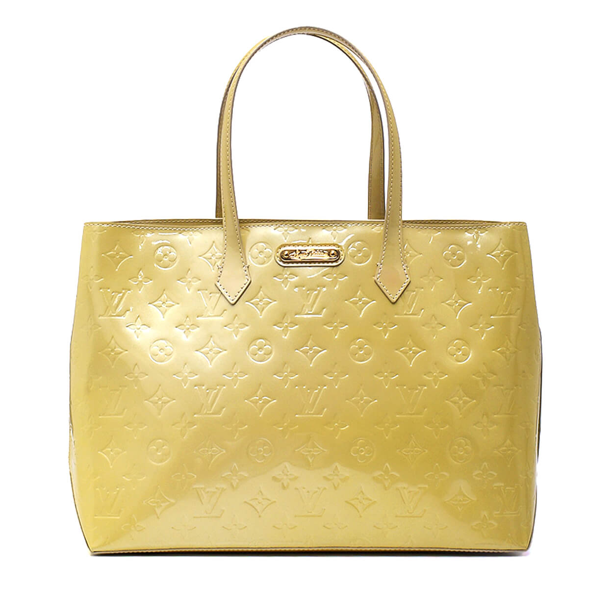 Louis Vuitton - Light Beige Monogram Vernis Leather Wilshire MM Bag